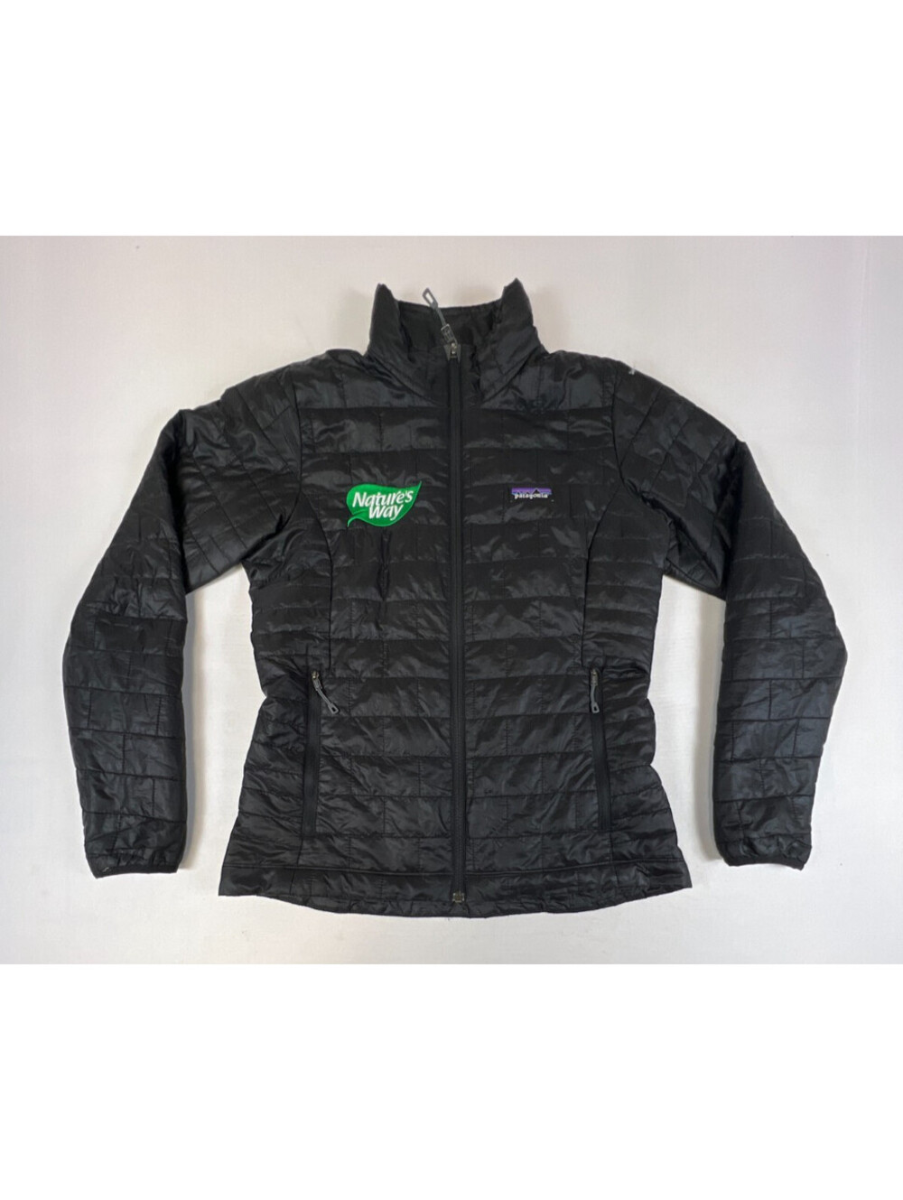 Patagonia Womens S Black Nano Puff Insulated Full Zip Jacket